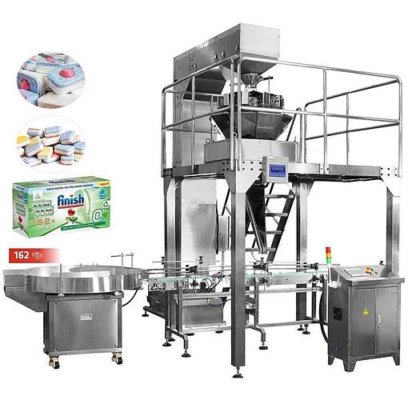 全自动洗碗片装盒洗衣片包装机