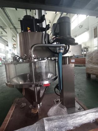 不锈钢 304 半自动香料面粉奶粉螺旋灌装机