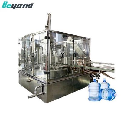 用于 20L 水瓶的全自动 5 加仑纯净水瓶清洗灌装旋盖机，质量上乘