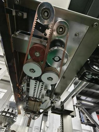 喷墨式水平打印日期编码连续食品袋热封带封口机