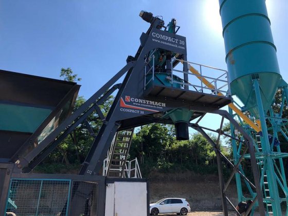 现货发货!30 立方米/小时容量紧凑型混凝土厂,高品质