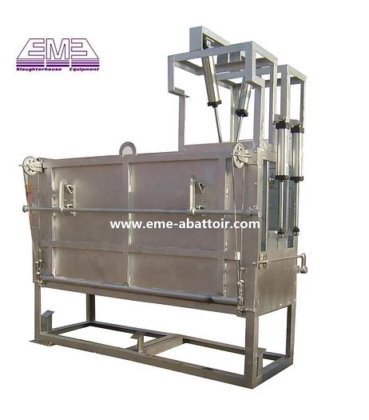用于屠宰场的全自动奶牛瞪眼箱牛屠宰场农场设备