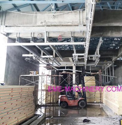 用于牛屠宰场设备的牛生产线屠宰胴体手动推动输送轨道