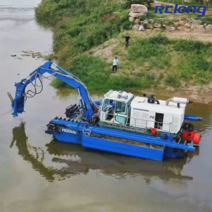 Multi-Function Amphibious Dredger Boat with