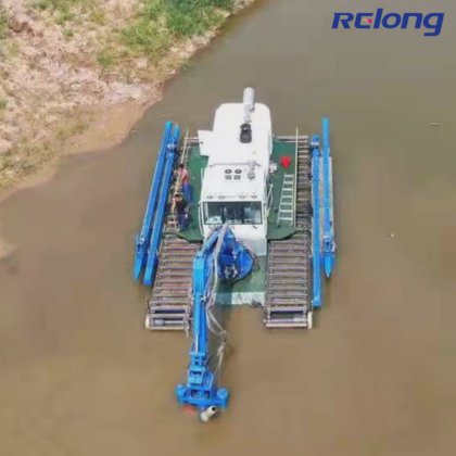 Multi-Function Amphibious Dredger Boat with