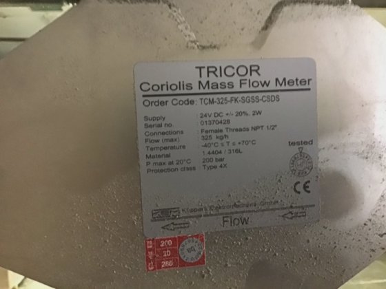 TRICOR Coriolis Mass Flow Meter