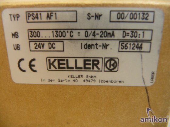 Keller pyrometer sensor+indicator 300-1300°C