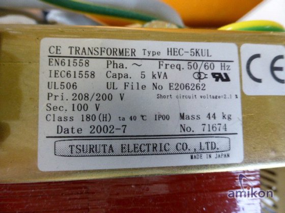 TSURUTA transformator HEC-5KUL