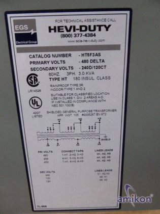 Sola Hevi-Duty transformator HT5F3AS 3