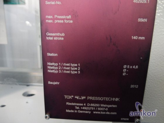 TOX- Full Punch Riveting System