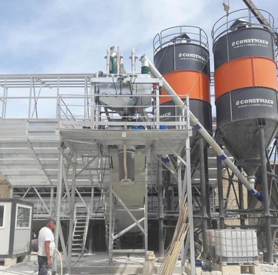 100立方米干式混凝土搅拌站