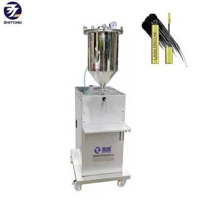 睫毛膏灌装机 睫毛增长液灌装机 半自动化妆品膏体灌装机 管式灌装设备