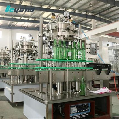 物美价廉的高品质全自动玻璃瓶啤酒灌装旋盖机