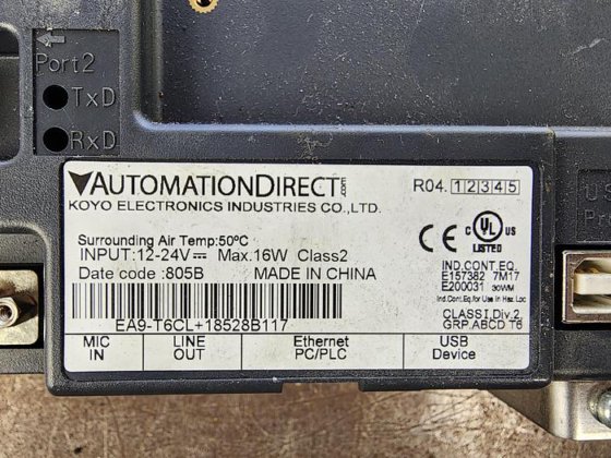 Automation Direct EA9-T6CL 6" HMI