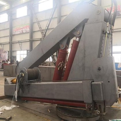 吊臂升降机 折臂式升降机 小型起重机 液压船用硬臂 船用折臂起重机