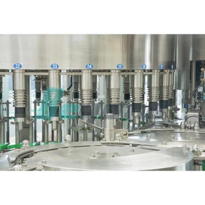 高效全自动矿泉水清洗灌装旋盖包装机