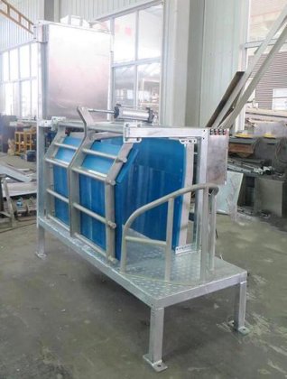 10-50 头/日生猪屠宰场设备 用于肉类加工的机器 用于屠宰的活猪惊吓箱
