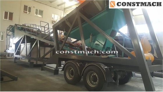 60立方/小时移动混凝土搅拌站