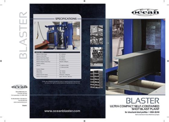 OCEAN BLASTER SHOT BLASTING SYSTEM