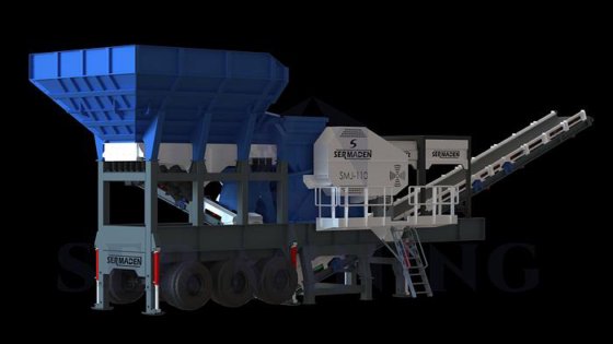 1段式モバイルジョークラッシャー：硬い石材の連続採石作業に最大容量