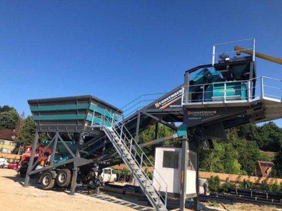 60立方/小时移动混凝土搅拌站