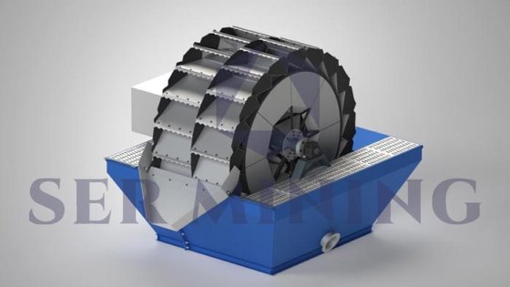 鉱物処理用の効率的なバケットホイール砂洗浄機
