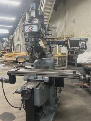 Swi Clausing Kondia Cnc Knee Mill Power Draw Bar 48” Table in Bristol ...