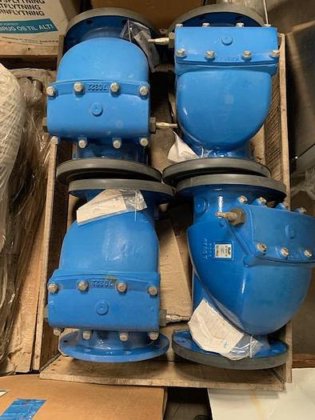 AVR check valves DN200 in Harndrup, Denmark