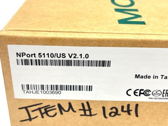 Moxa NPort 5110/US V2.1.0 Device Server 1-Port RS-232 80083598144 in ...