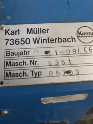 3-Walzen Rundbiegemaschine Müller RB703 .de