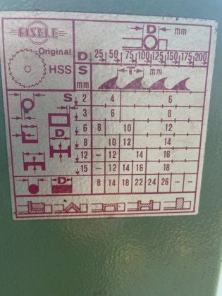 Eisele VA-0-HYD circular saw machine