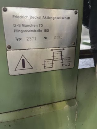 Frees- en boormachine Deckel E3L