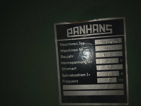 Panhans 324 voegschaafmachine .de