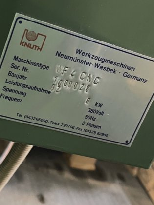 Knuth Werkzeug-Fräsmaschine WF4 CNC .de