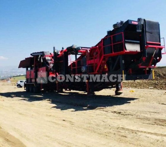 150 Tph 容量の移動式石灰石破砕プラント