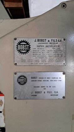 1973 BOBST SP 1260-E