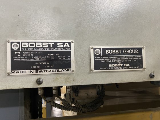 1988 BOBST SP 130-E