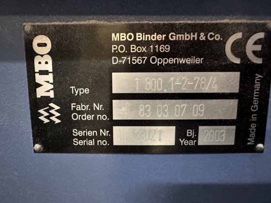 2003 MBO T 800