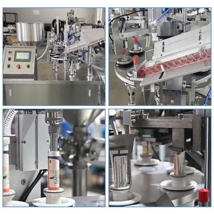 自动乳液软管生产包装机 用于软膏牙膏软管的灌装和封口机 软管装盒机