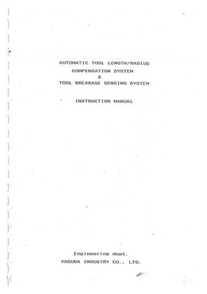 Manual for Used Yasda Precision