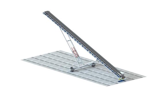 カバー付き回転ベルトコンベア