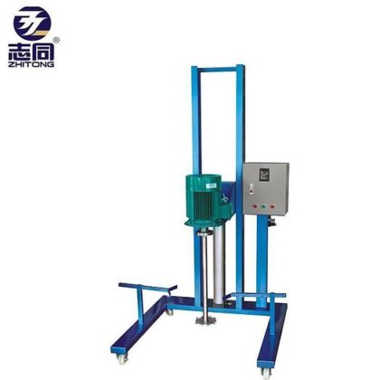 智通工厂供应工业移动式电动气动升降高剪切乳化搅拌机均质机可定制