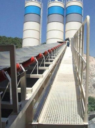 据置型コンクリートプラント、120 m3/h 容量