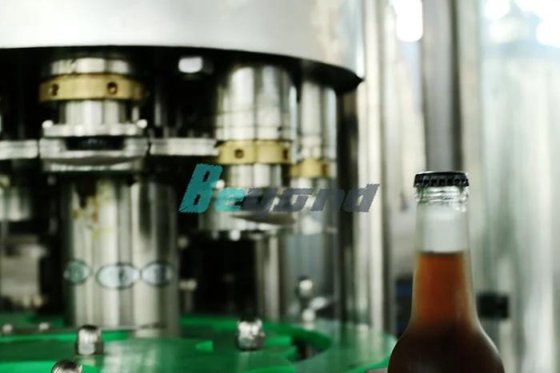 带 UHT 灭菌系统的玻璃瓶果汁生产线