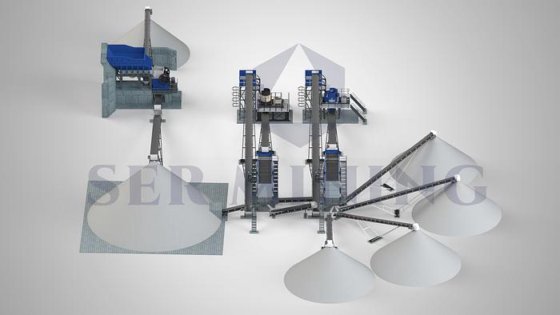 250～300 tph ジョー、コーン、トンネル、VSI を備えた完全統合型固定式破砕プラント