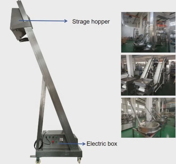 用于小颗粒产品的立式米粒单斗提升机输送机