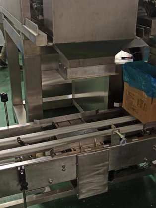 5-25キロ穀物ナッツ箱詰め包装2ヘッドリニアベルト秤量包装機