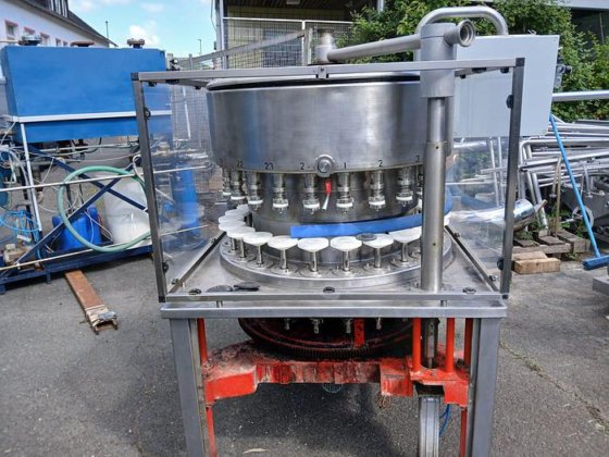 ガラス瓶真空充填機