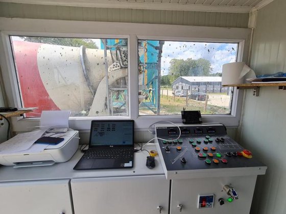 100立方移动混凝土搅拌站