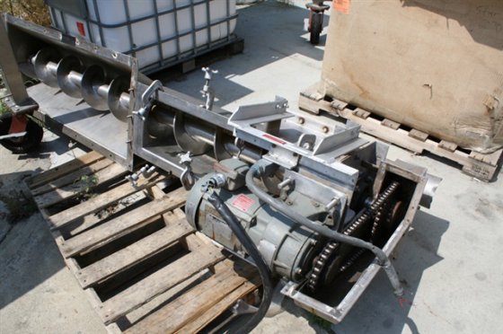 Conveyor, 7' screw, s.s., 2